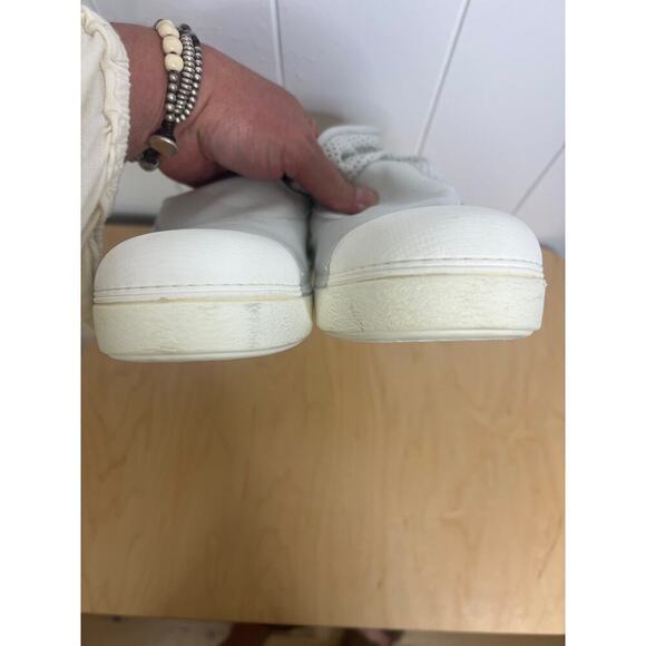 Nila & Nila Made in Italy Gray Leather Perforated Back Zip‎ Sneaker/Boot EU 40 - Picture 9 of 10